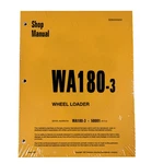 Komatsu WA180-3 Wheel Loader Workshop Repair Service Manual Part # SEBD005802. Fixed Price $58.32.