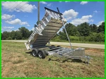 2025 Mission 7X14 Aluminum Dump Trailer Telescopic Lift New. Fixed Price $16995.00.