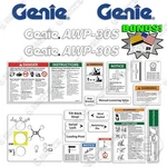 Fits Genie AWP-30S Decal Kit Aerial Lift 7 Year 3M Outdoor Vinyl! +bonus. Fixed Price $99.95.