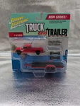 Johnny Lightning Truck & Trailer 2004 Ford F-250 Super Duty Red W/ Flatbed. Fixed Price $33.00.
