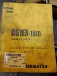Komatsu D65EX-15E0 Crawler Dozer Parts Book. Fixed Price $100.00.