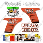 Fits Kubota Svl 90-2 Kit Track Loader Replacement Decals 7 Year 3M Vinyl. Fixed Price $149.95.