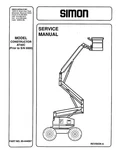 Simon Constructor AT40C Aerial Platform Service Manual. Fixed Price $34.00.