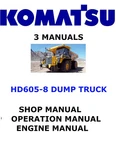 Komatsu HD605-8 Operators Service Engine Repair Owners Shop Manual Pdf Usb. Fixed Price $45.00.