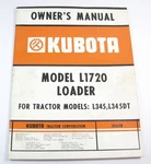 Original Kubota L1720 Loader L345DT Tractor Owners Operators Parts Manual. Fixed Price $44.89.