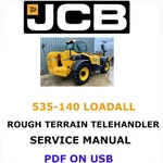 Jcb 535-140 Loadall Telehandler Service Repair Shop Manual Pdf On Usb. Fixed Price $25.00.