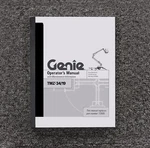 Genie TMZ-34/19 Towable Articulating Boom Lift Operator Owner User Guide Manual. Fixed Price $125.50.
