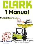 Clark C500 Y350D Diesel Forklift Operator Owner Manual Pdf On Usb. Fixed Price $30.00.