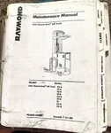 Big Raymond Easi-reach Forklift Service Manual Genuine. Fixed Price $56.25.