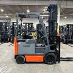 2021 Toyota 8FBCU25 5000LB Used Forklift Triple Mast Sideshift 8013 Hours. Fixed Price $15950.00.