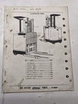 Hyster Fork Lift Parts List Book Manual Series Electric 30 40 50 Br Ba 1976. Fixed Price $87.75.