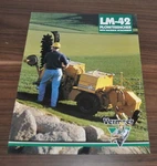 Vermeer LM-42 Trencher Plow & Backhoe Specifications Brochure Prospekt. Fixed Price $9.99.