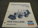 Ford New Holland LB-620 Loader Backhoe User Owner Operator Manual Sn 735312- Xz. Fixed Price $70.52.