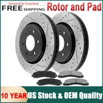 Front Drill Slot Brake Rotors And Ceramic Pads Kit Ford F150 Expedition 6LUG. Fixed Price $183.32.