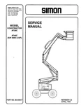 Simon Constructor AT30C & AT40C Self-propelled Aerial Platform Service Manual. Fixed Price $34.00.