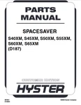 Hyster S40XM, S45XM, S50XM, S55XM, D187 Forklift Parts Catalog Manual Pdf Usb. Fixed Price $34.99.