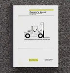 Operator Manual Clark C500 Y180 20D 225S 225L 250S 250L 300S 300L 350 Forklift. Fixed Price $23.00.