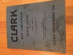 Clark Forklift Carloader Parts Catalog Book Yardlift. Fixed Price $75.00.