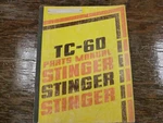 Ro Stinger TC-60 TC60 Crane Parts Catalog Manual List Book Xo. Fixed Price $89.19.