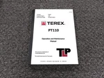 Terex PT110 Compact Track Loader Owner Operator Maintenance Manual User Guide. Fixed Price $139.30.