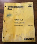 Komatsu WA180-1LC Wheel Loader Operators Operation & Maintenance Manual 1994. Fixed Price $27.99.
