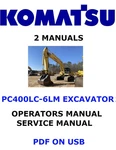 Komatsu PC400LC-6LM Hydraulic Excavator Owners Service Shop Operators Manual Pdf. Fixed Price $35.00.