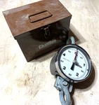 Vintage Chatillon TD-5 5000 Mechanical Crane Scale With Metal Box. Fixed Price $75.99.