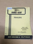Dakota Trail-eze 1091-2400 Trailer Parts & Maint. Manual. Fixed Price $19.95.