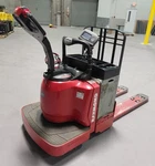 Raymond 8400 Electric Rider Pallet Jack - 6,000 Lb, 24V, 4' Forks, Iwarehouse. Fixed Price $4400.00.