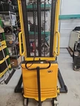 Electric Walkie Stacker / Pallet Vestil 137" Lift, 2 Ton Capacity New Battery. Fixed Price $2450.00.