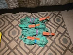 EN60X12 - Green Endless 12' Tuf Flex Poly Round Sling Used (lot Of 4). Fixed Price $108.00.