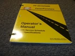 Blaw-knox PF-5510 Paver Finisher Service Specifications & Owner Operator Manual. Fixed Price $124.74.