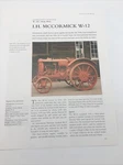 1934 I.h. Mccormick W-12 Vintage Tractor Frameable Article Pics Specs Display. Fixed Price $6.79.