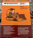 Komatsu D57S Crawler Loader Brochure AMIL25. Fixed Price $21.99.