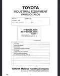 Toyota 7FBCU35, 7FBCU45, 7FBCU55 Forklift Parts Catalog Manual Pdf Usb. Fixed Price $39.99.