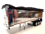 Dcp 1/64 Scale East Framtype Dump Trailer Triple Axle Chrome Tub, Silver Frame. Fixed Price $95.00.