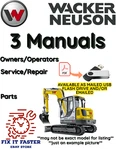 Wacker Neuson 38Z3 Tracked Excavator Operators Service Parts Manual Pdf Usb. Fixed Price $35.00.