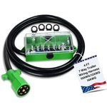 Anayguto 4 Ft 7 Pin Trailer Wiring Harness Feet-with Junction Box, Black. Fixed Price $34.18.