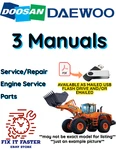 Doosan-daewoo DL220 Wheel Loader Service Engine Parts Repair Manual Pdf Usb. Fixed Price $50.00.