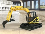Joal 1/35 Scale Jcb JZ-70 Tracked-offset Boom Excavator W/custom Hydraulic Thumb. Fixed Price $59.95.