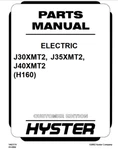 Hyster J30XMT2, J35XMT2, J40XMT2 (H160) Forklift Parts Catalog Manual Pdf. Fixed Price $34.99.