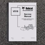 Bobcat V518 Versahandler Telehandler Shop Service Repair Manual S/n 367610501-. Fixed Price $167.73.