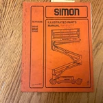 Simon Skyhawk 2031E 2234 2248E Parts Manual Book Catalog Scissor Lift Guide List. Fixed Price $49.99.