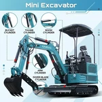 Mini Excavator 1.8 Ton Kubota Engine 4000 Lbs Crawler Digger Diesel Free Ship. Fixed Price $8199.00.