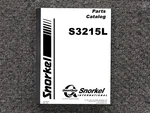 Snorkel S3215L Scissor Lift Parts Catalog Manual. Fixed Price $120.50.