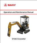 Sany SY16C Excavator Manual Operation And Maintenance Pdf. Fixed Price $25.00.