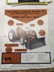 National Operators Manual Parts List Service Model 16 Loader Satoh S650G. Fixed Price $150.75.