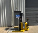 2016 Yale Triple Walkie Stacker - Behind Straddle Forklift 153" 1496 Hrs. Fixed Price $9750.00.