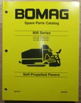 Bomag 813RT 814-2 815-2 Self Propelled Paver Parts Manual Book Catalog. Fixed Price $59.99.