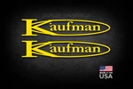 (2) Kaufman Trailers Decals Stickers 18"-32" High Quality Fast Shipping. Fixed Price $24.99.